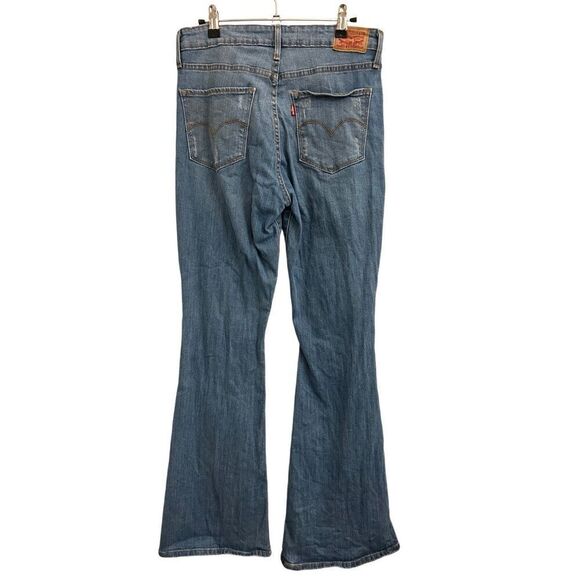 Levi's Patchwork Flare Jeans 30 x 32 medium wash high rise retro Y2K - Picture 2 of 12